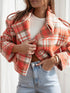 'Eilith' Cropped Plaid Jacket - Celes Fashion